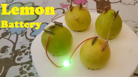 How to Glow LED using Lemon -- Lemon Battery | Racer.lt