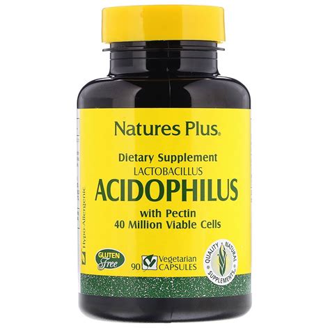 Nature's Plus, Acidophilus, Lactobacillus, 90 Vegetarian Capsules | By iHerb