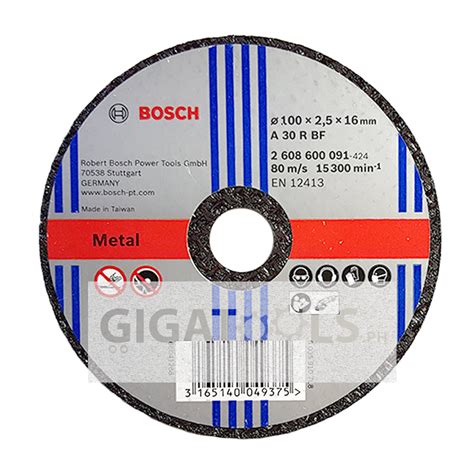 Bosch 4" Cutting Disc for Metal ( 2608600091 ) – GIGATOOLS Industrial Center