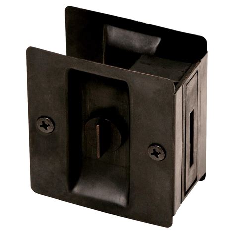 Design House Oil-Rubbed Bronze Pocket Door Lock Privacy Hardware-202853 - The Home Depot