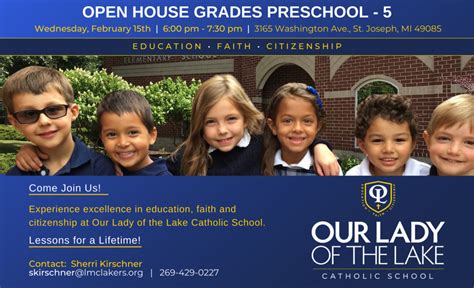 Our Lady of the Lake Catholic School - Open House for Grades Preschool - 5th - Our Lady of the ...