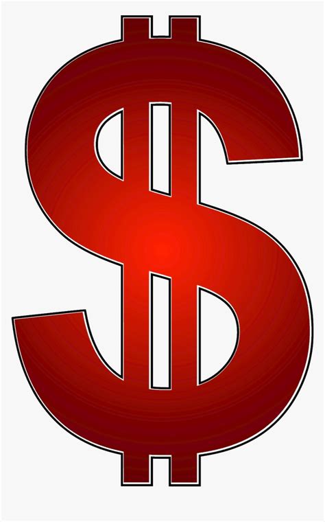 Red Dollar Sign Png, Transparent Png - kindpng