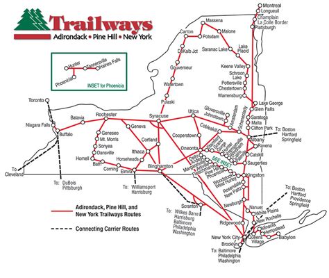 Route Map | Trailways of New York