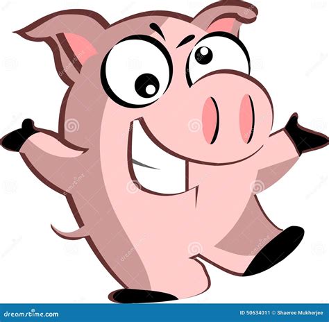 Cartoon Pig Stock Vector - Image: 50634011