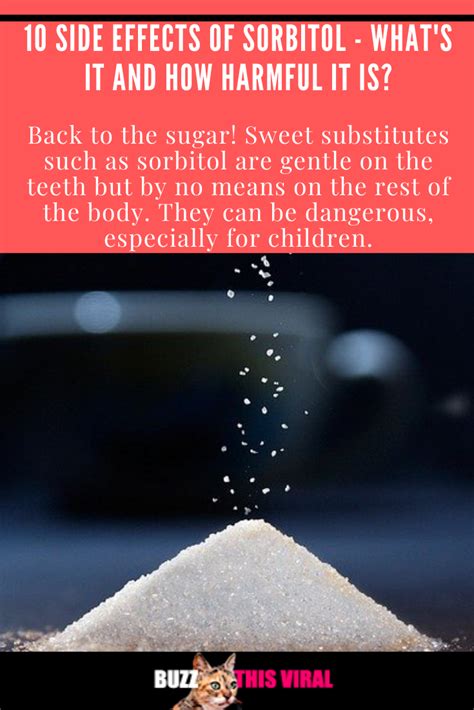 The artificially produced sweetener sorbitol is getting contained in ...