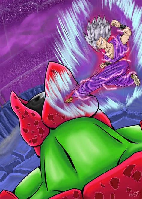 Gohan Beast Vs Cell Max OC (By Me) : r/dbz