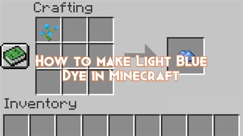 How to make Light Blue Dye in Minecraft - Pillar Of Gaming