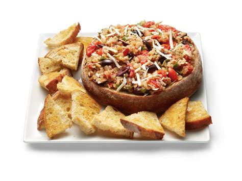 Bruschetta Dip in an Italian Bread Bowl Recipe | Food Network Kitchen | Food Network