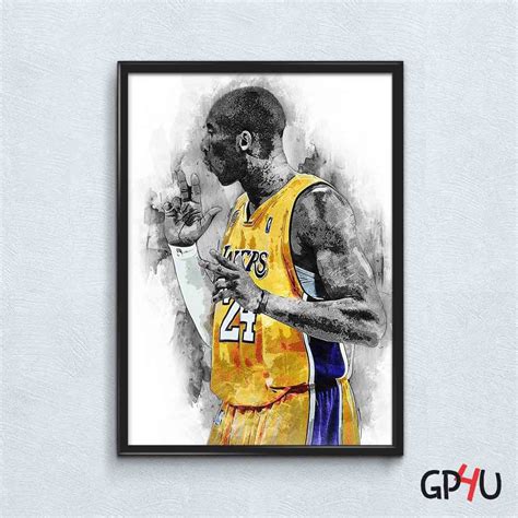 Kobe Bryant Print Kobe Bryant Los Angeles Lakers Wall Art – Poster ...