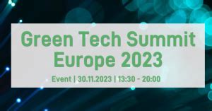 Green Tech Summit Europe 2023 - European Digital Rights (EDRi)