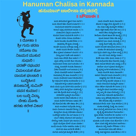 Hanuman Chalisa in Kannada for Devotees - ಹನುಮಾನ್ ಚಾಲೀಸಾ ಕನ್ನಡದಲ್ಲಿ ...