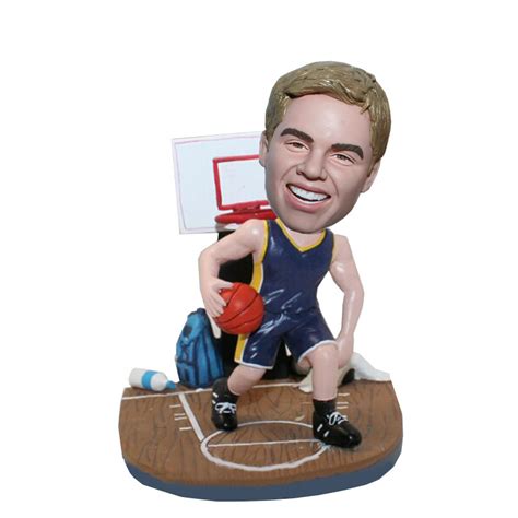 Custom Bobbleheads Super Funny Basketball Player With Court