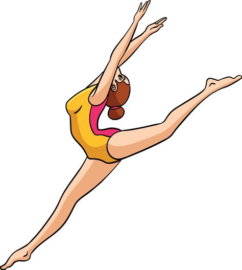 Gymnast Clipart Image Clip Art Illustration Of A Stick Figure Gymnast | The Best Porn Website