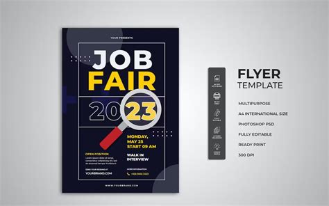 15+ Job fair Flyer Template PSD AI FREE Download - Graphic Cloud