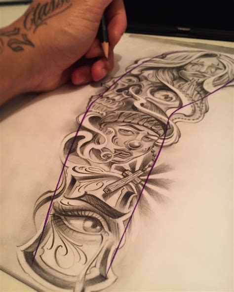 chicano sleeve tattoo designs – TattooDesignStock