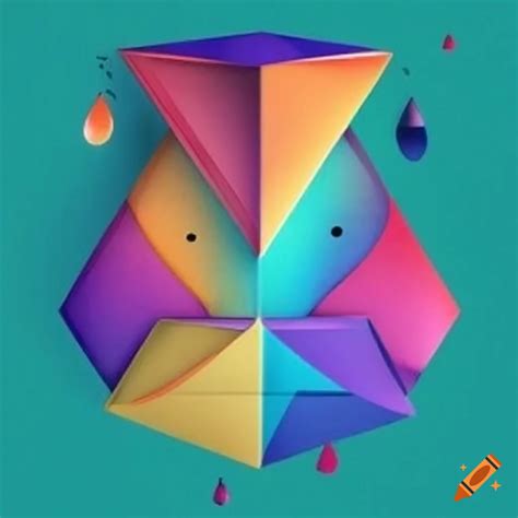 Geometry wallpainting for educational purposes on Craiyon