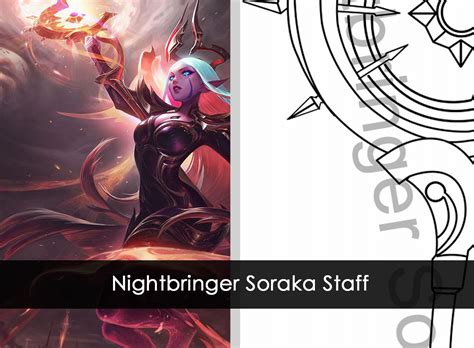 Nightbringer Soraka Staff BLUEPRINT League of Legends | Etsy