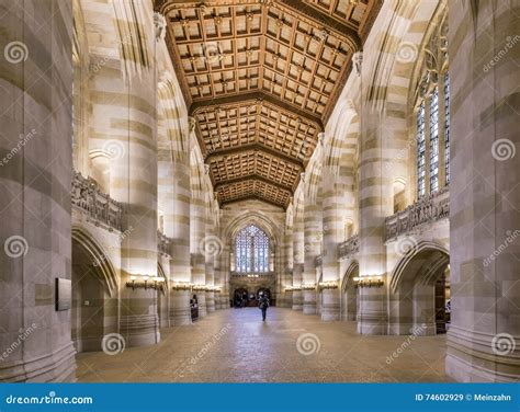 Interior of Yale University Library Editorial Stock Image - Image of haven, university: 74602929