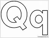 Letters Q Image Coloring Page  Free Printable Pages sketch template
