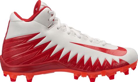 NIke Kids' Alpha Menace Varsity Mid Football Cleats White/Red 3 ...