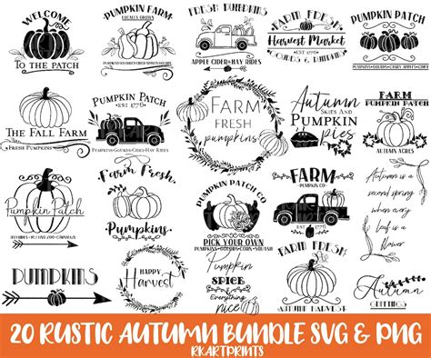 Farmhouse Fall Svg Pumpkin Patch Svg Autumn Fall SVG - Etsy