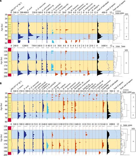 Variations in the counts of whole molluscs in the upper two loess units... | Download Scientific ...