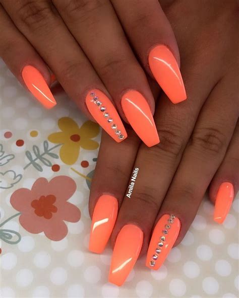 36+ Stunning Orange Nails Art Designs in Summer 2019 | Neon nail art, Neon nails, Neon nail art ...