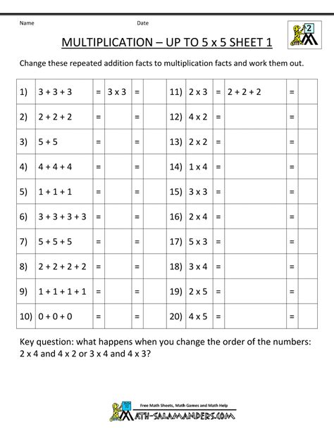 Multiplication Activities, 2nd Grade Math Worksheets, Math Activities, Math Workbook, Numeracy ...