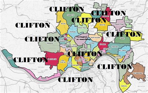 Cincinnati Area County Map