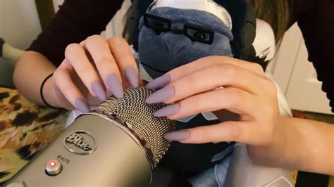 ASMR - Blue Yeti Mic Scratching / No Cover - Ft. Winston (No Talking) - YouTube