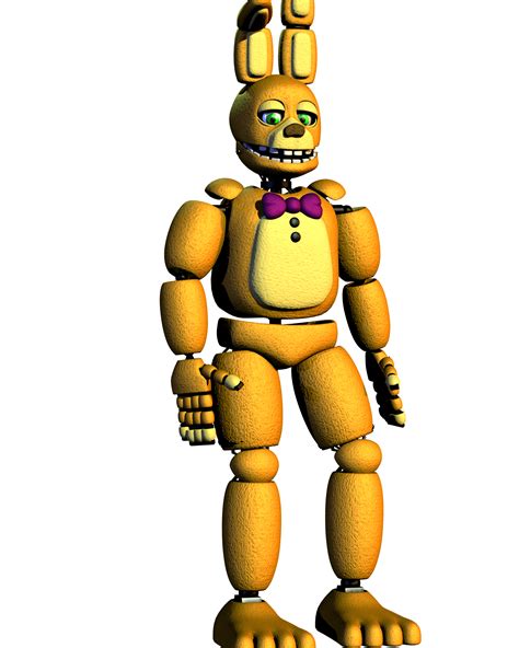 Made this render of Springbonnie if he was in the FNaF 4 Extras Menu ...