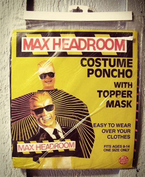 Max Headroom Costume | Max headroom, Vintage halloween costume, Classic ...