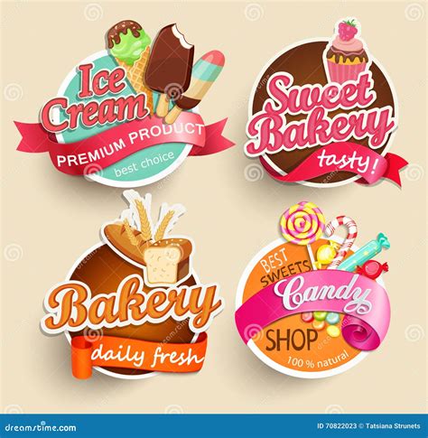 Food Labels And Stickers. Stock Vector - Image: 70822023