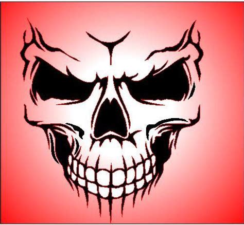 Gallery For > Airbrush Stencils Skulls | Skull stencil, Skull artwork, Airbrush skull