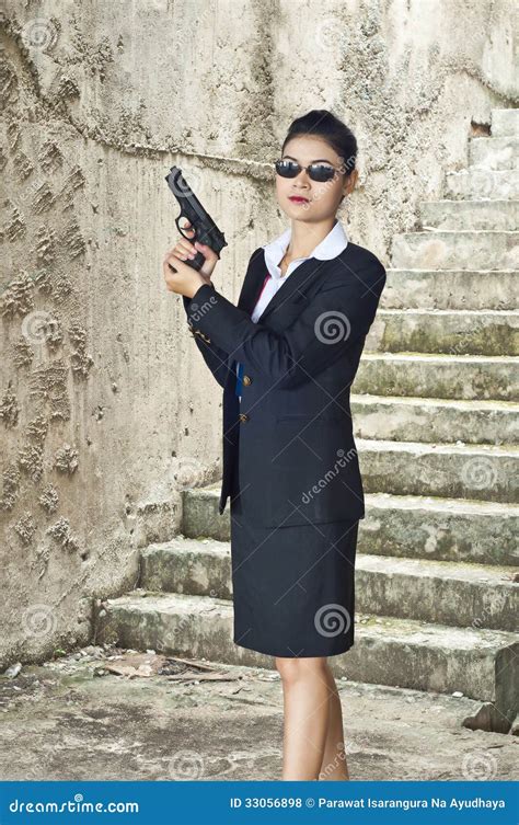 FBI woman agent. stock photo. Image of black, investigation - 33056898