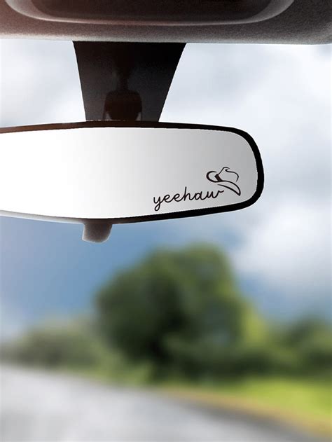 YeeHaw MINI Car Sticker|Car Decal|Rearview Car Sticker|Trendy Car Mirror Sticker|Western Yeehaw ...