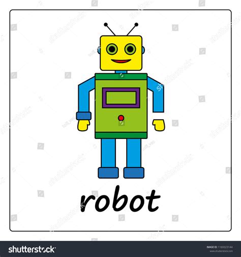 Robot Card Worksheet Children Education Game 스톡 벡터(로열티 프리) 1169323144 | Shutterstock