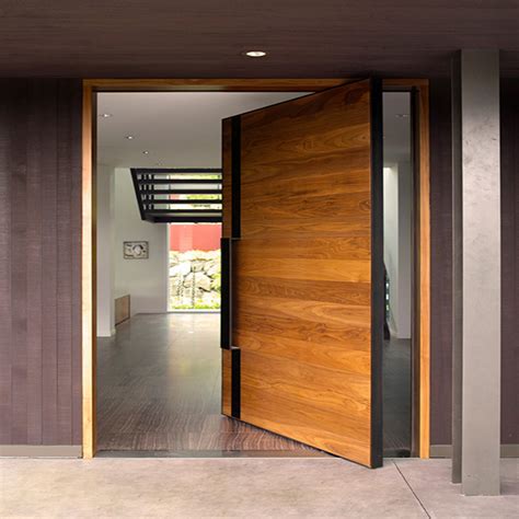 Villa Modern Pivot Entry Door with Sidelights