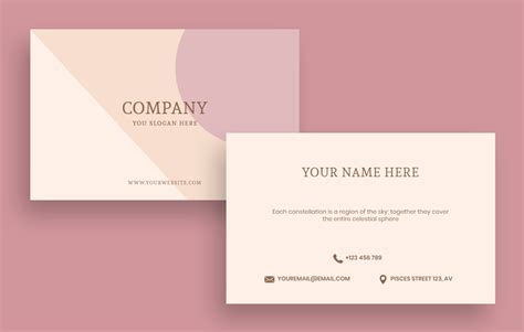 Edit and download for free this Elegant Simple Company Business Card layout