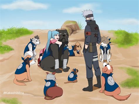 Kakashi's Ninken with Mina by Pungpp on DeviantArt