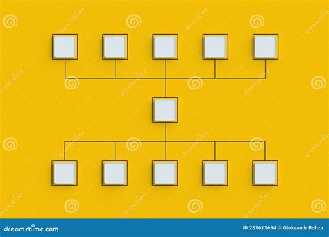 Hierarchical Organizational Chart Concept Stock Image | CartoonDealer ...