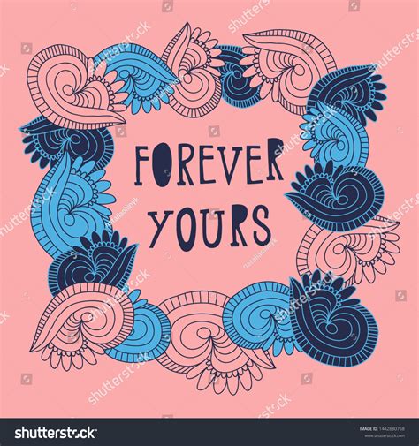 Hand Drawn Lettering Cute Quote Sketch Stock Vector (Royalty Free) 1442880758