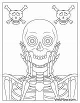 Free SKELETON Coloring Pages For Download Printable PDF sketch template