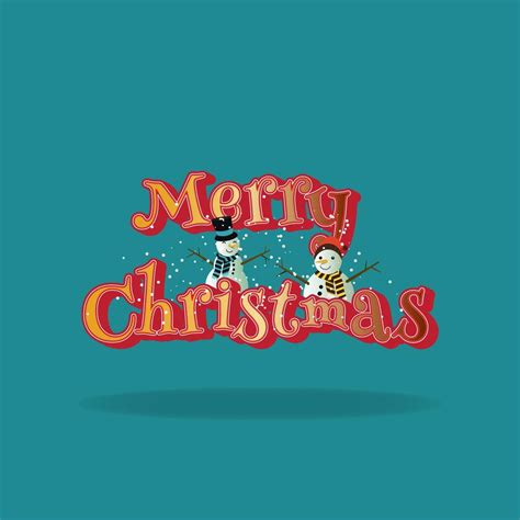 Merry christmas text design vector illustration 14004327 Vector Art at Vecteezy