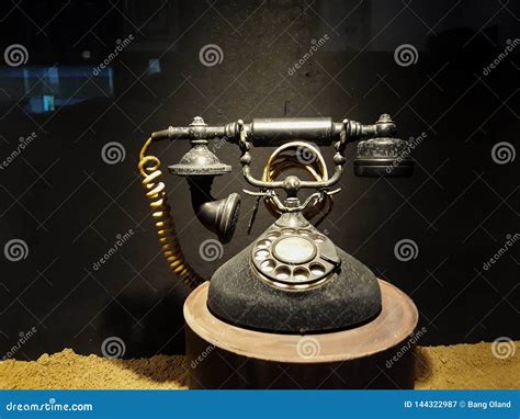 Vintage Old Telephone Antique with Conceptual Still Life in Museum Mandiri. Editorial ...