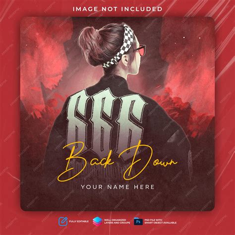 Premium PSD | Psd spotify cover artwork amp social media design template