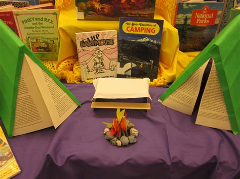 Summer camp or camping library display, featuring books on all things outdoors. | Library book ...