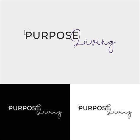 Minimal wordmark logo design Living Logo Purpose logo 16349034 Vector ...