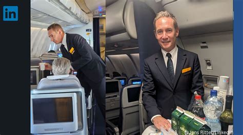 Lufthansa CEO serves passengers as an ‘additional crew member’ on a ...