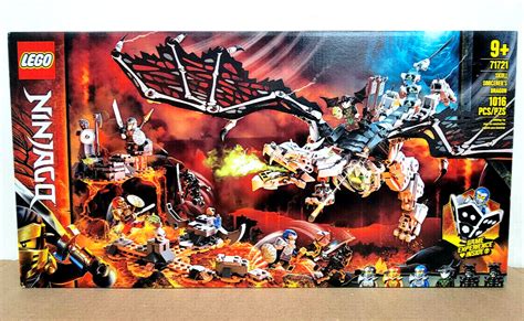 LEGO Ninjago: Skull Sorcerer's Dragon 71721 Building Kit 1016Pcs ...